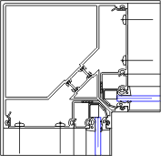 Inside Corner Detail | YWW 50 T | 08 41 13 - Window Wall | YKK AP ...