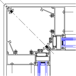 Inside Corner Detail | YWW 60 XT | 08 41 13 - Window Wall | YKK AP ...