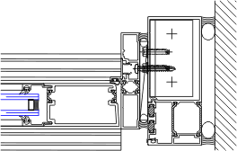 Right Door Jamb Detail | YWW 60 XT | 08 41 13 - Window Wall | YKK AP ...