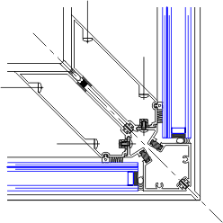 Outside Corner Detail | YWW 60 XT | 08 41 13 - Window Wall | YKK AP ...