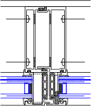 Vertical Mullion Detail | YWW 60 XT | 08 41 13 - Window Wall | YKK AP ...