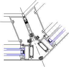 90° Outside Corner Detail | YWW 60 XT | 08 41 13 - Window Wall | YKK AP ...