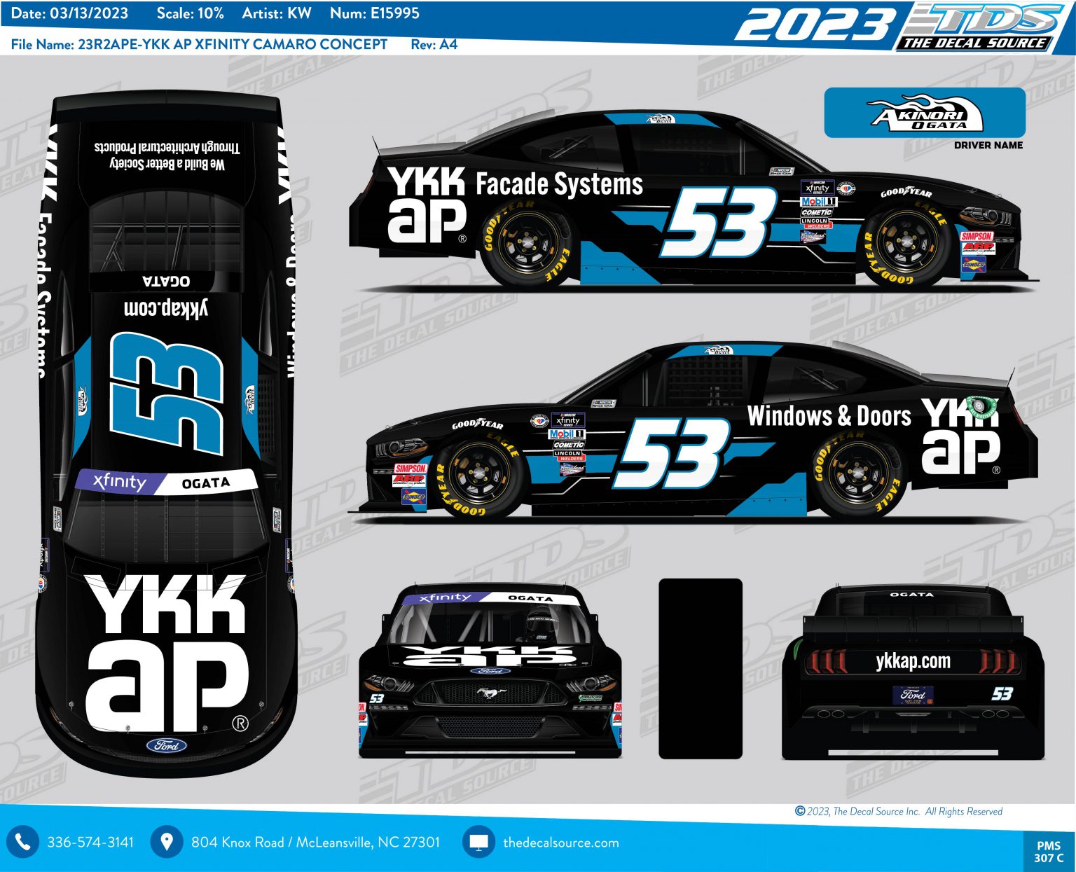 YKK AP Sponsors NASCAR Driver Akinori Ogata For The 2023 Racing Season ...