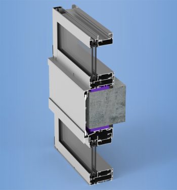 YWW 50 TU - Thermally Broken Window Wall System with Optional Slab Edge and Cover