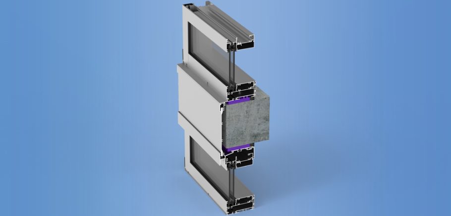 YWW 50 TU - Thermally Broken Window Wall System with Optional Slab Edge and Cover