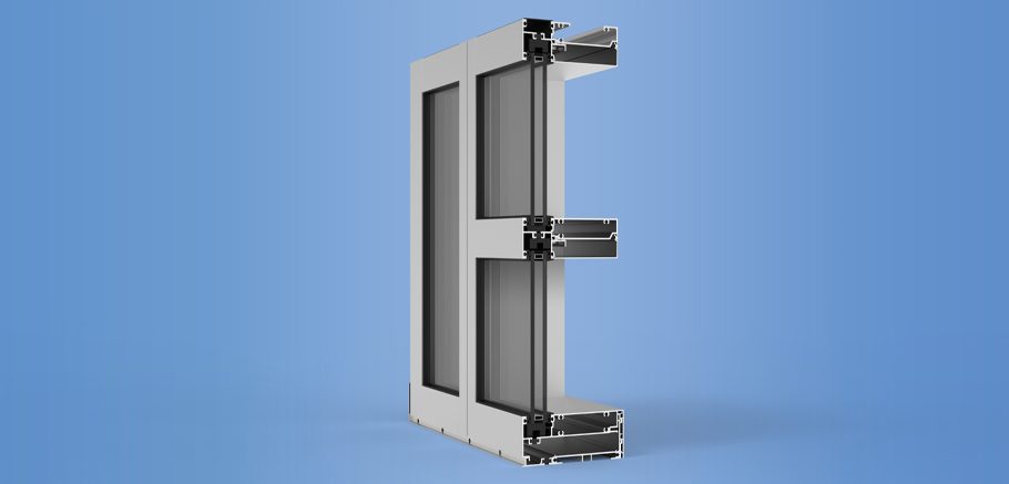 YWW 60 TU - Thermally Broken Window Wall System with Optional Slab Edge and Cover