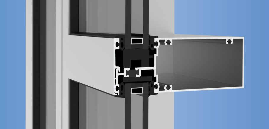 YWW 60 TU - Thermally Broken Window Wall System with Optional Slab Edge and Cover